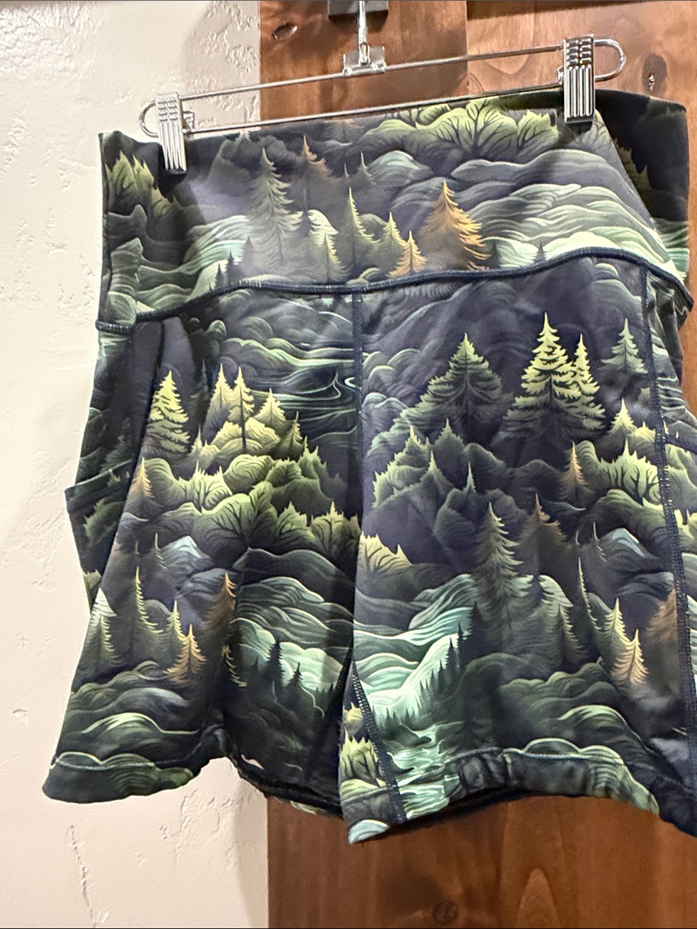 Constantly Varied Gear Forest-Print Athletic Skort in Green and Black